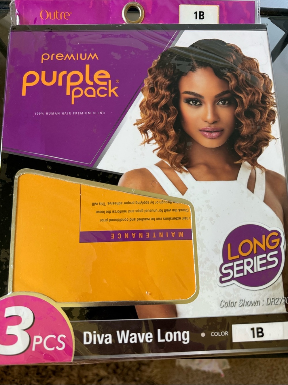 Outre Premium Purple Pack Diva Wave Long Wig - Color 1B